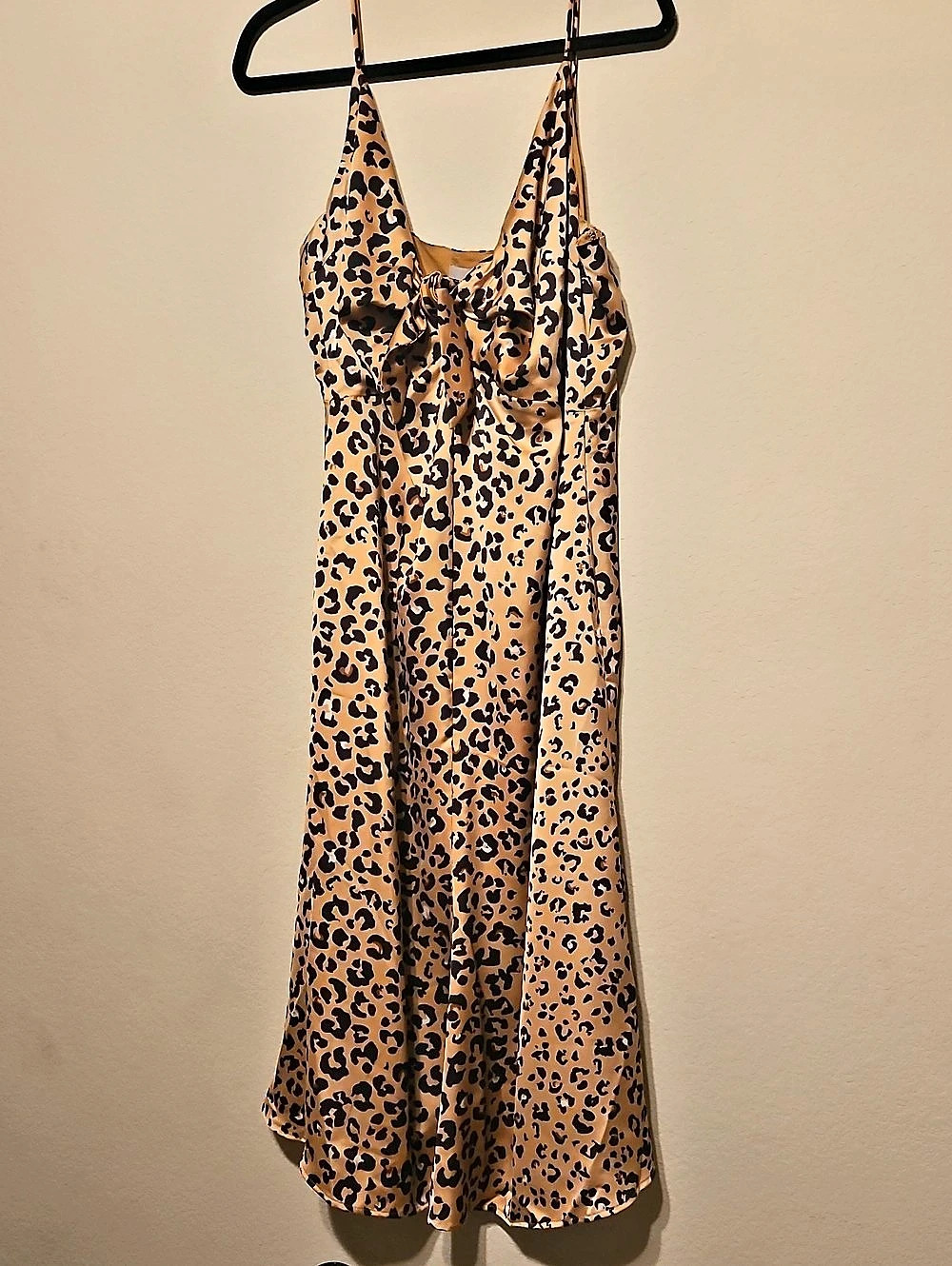H&M Leopard Maxi Slip Dress Size 14 NWT
